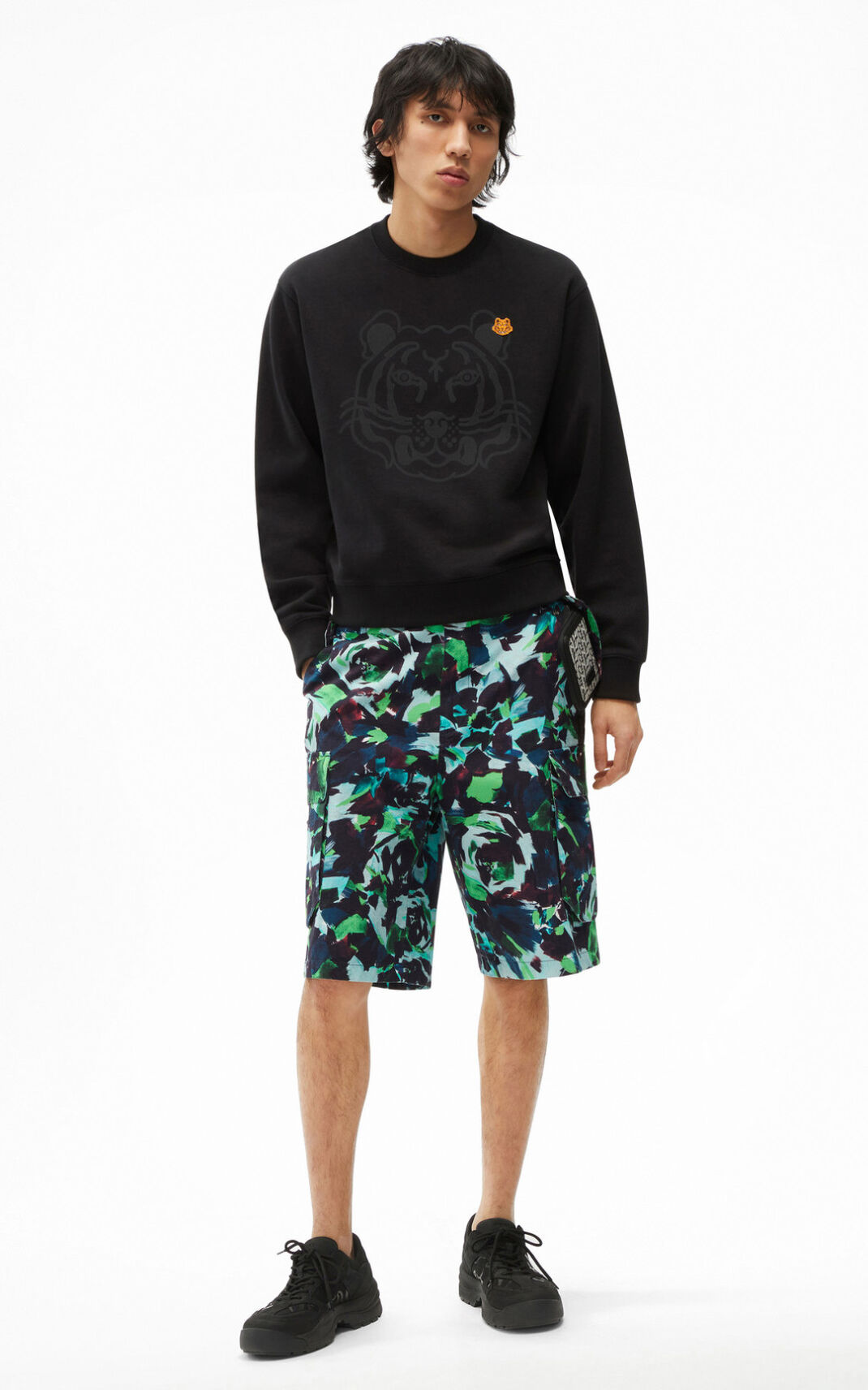 Kenzo K Tiger Sudadera Hombre Negras | 6492018-KS